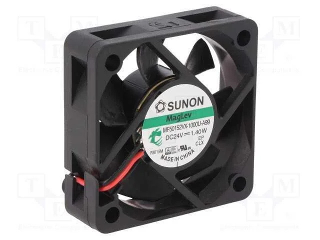 Ventilador: Dc, Transversal, 24vdc, 50x50x15mm, 31,43m3/H, 38,1dba