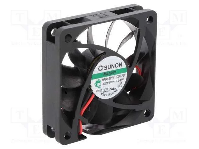Ventilador: Dc, Transversal, 24vdc, 60x60x15mm, 51,38m3/H, 36,2dba