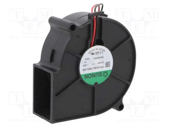 Ventilador: Dc, Blower, 24vdc, 75x75x30mm, 18,35m3/H, 32,9dba