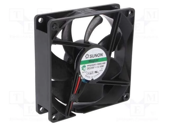 Ventilador: Dc, Transversal, 24vdc, 92x92x25mm, 126,75m3/H, Vapo
