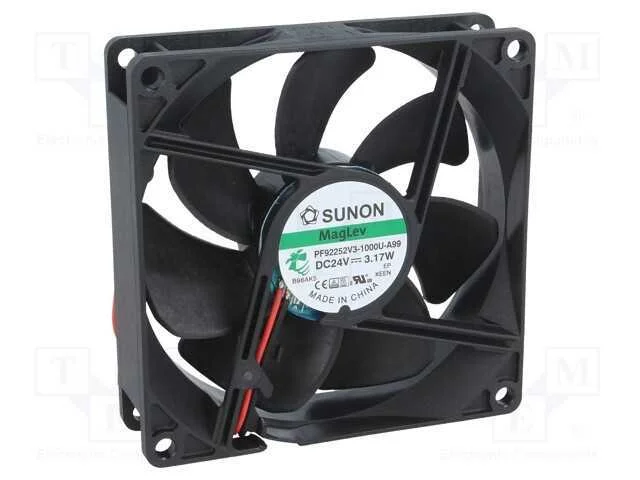 Ventilador: Dc, Transversal, 24vdc, 92x92x25mm, 109,85m3/H, Vapo