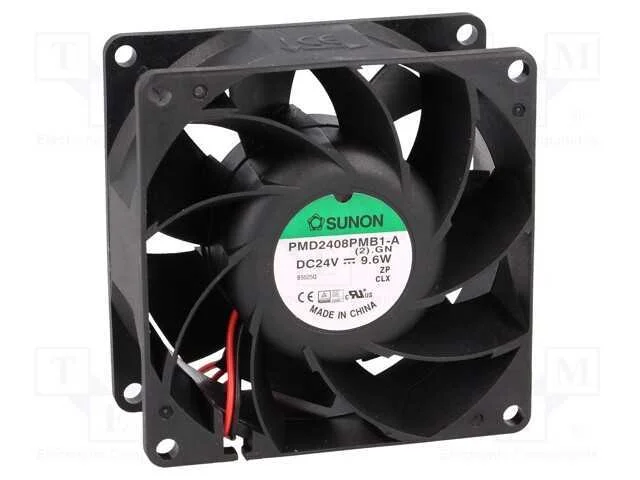 Ventilador: Dc, Transversal, 24vdc, 80x80x38mm, 143m3/H, 55,2dba