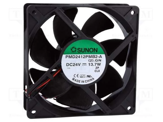 Ventilador: Dc, Transversal, 24vdc, 120x120x38mm, 288,82m3/H