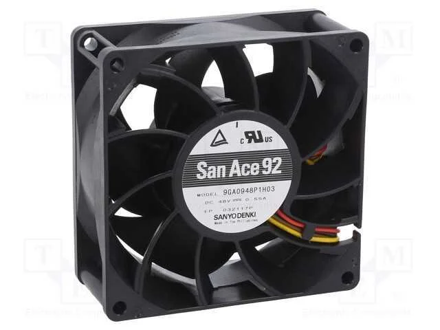 Ventilador: Dc, Transversal, 48vdc, 92x92x38mm, 240m3/H, 63dba