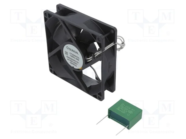 Ventilador: Ec, Transversal, 230vac, 92x92x25mm, 88,43m3/H, 31dba