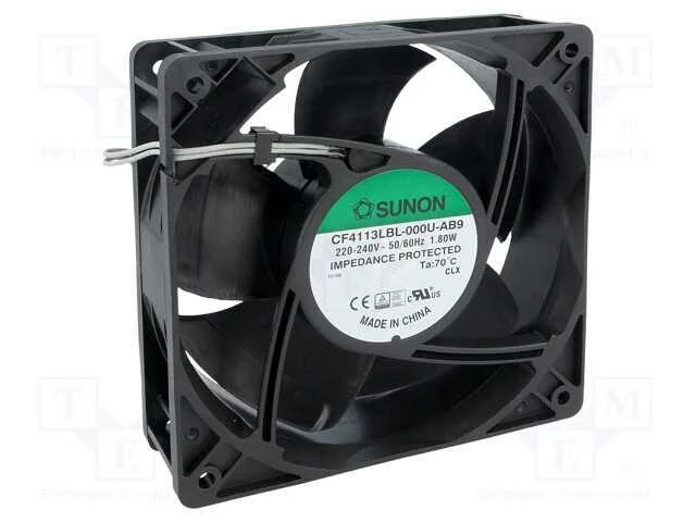 Ventilador: Ec, Transversal, 230vac, 120x120x38mm, 109,24m3/H