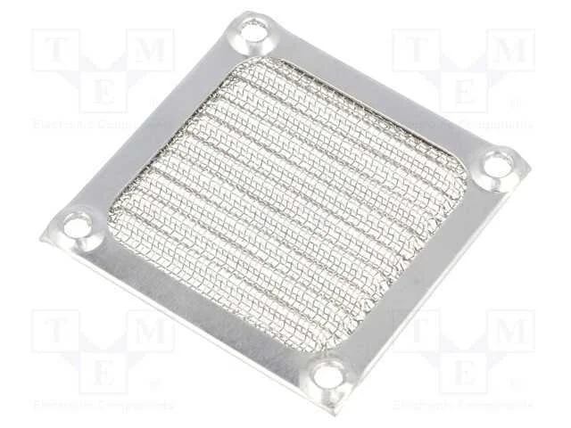Capa, metal, 60x60mm, parafuso, com tela EMI, A: .