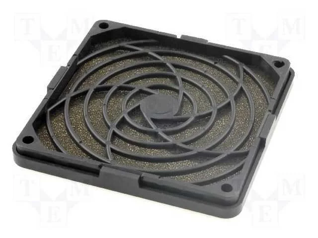 Capa, pl&aacute;stico, 92x92mm, trava,parafuso, com filt.