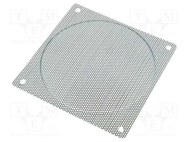 Capa, metal, 120x120mm, parafuso