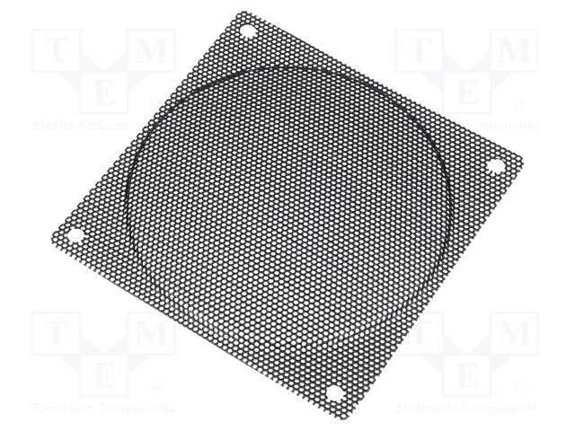 Capa, metal, 120x120mm, parafuso