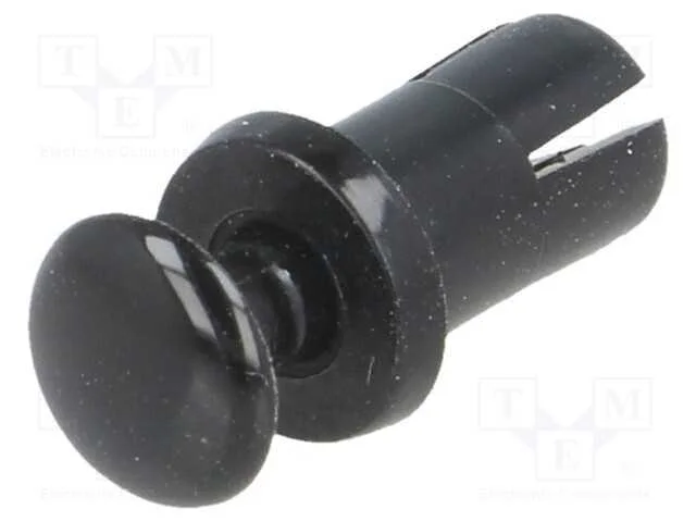 Rebite, aber.mont: 4,4mm, preta, poliamida 66, Mo.