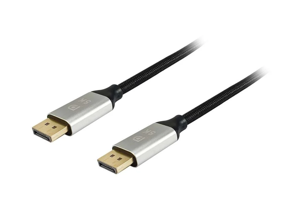 EQUIP 119262 CABO DISPLAYPORT 2 M ALUM&Iacute;NIO, PRETO