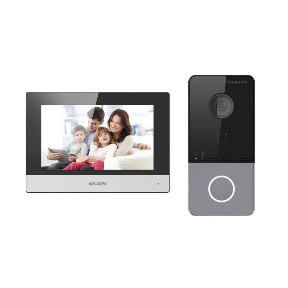 Video Porteiro 7" T&aacute;til Ip e Wi-Fi C/ C&acirc;mara 2 Mpx - Hikvision