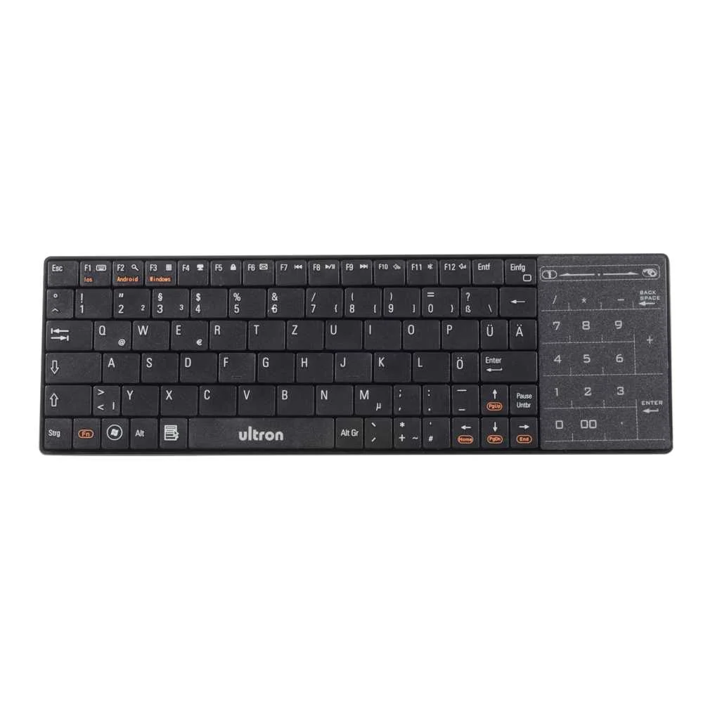 Ultron Umt-Bt Teclado Bluetooth Qwertz Alem&atilde;o Pre.