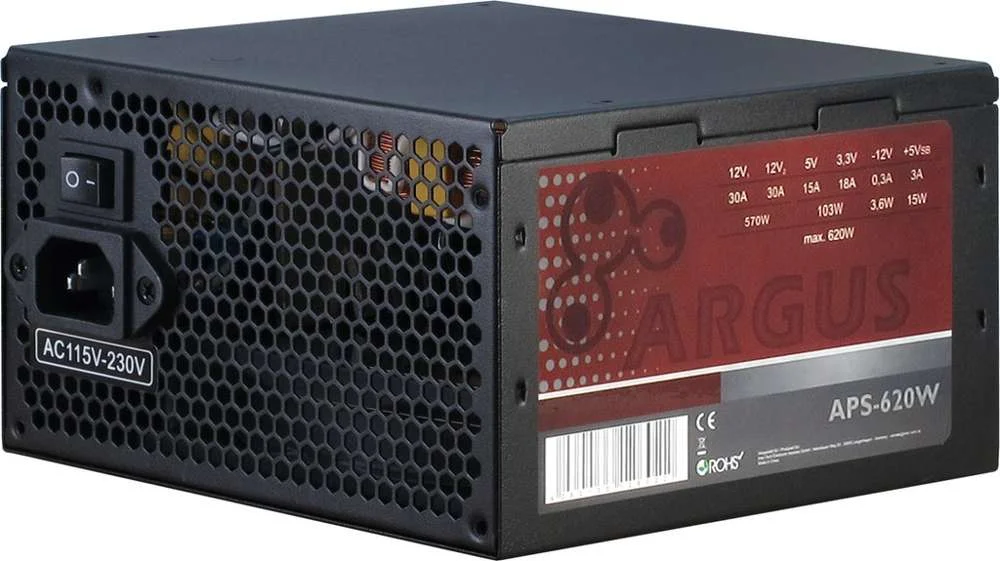 Inter-Tech Netzteil 620w Argus Aps-620w 120mm L&uuml;fter