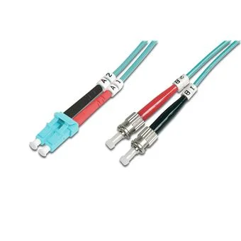 Digitus Lwl Patchkabel Lc -> St 5.00m  Multimode Duplex Om3