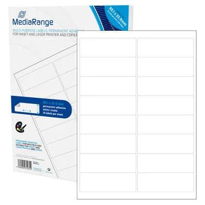 Mediarange Mrink147 Etiqueta Autocolante Permanen.
