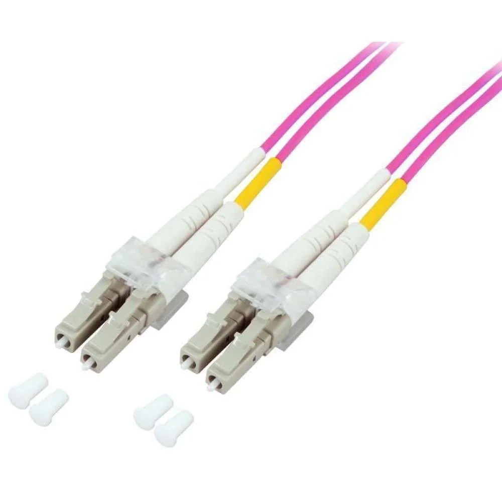 Techly Lc M-M 20m Cabo de Fibra &Oacute;tica Om4 F&uacute;csia