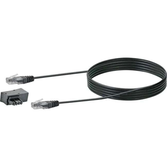 Schwaiger Steckeradapter TAE-F/RJ45 3m schwarz