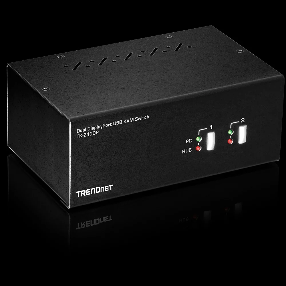 Trendnet Tk-240dp Chaveador Kvm Preto