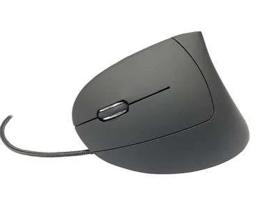 Mediarange Maus Usb 2.0 Vertical Linksh&auml;nder, Schwarz