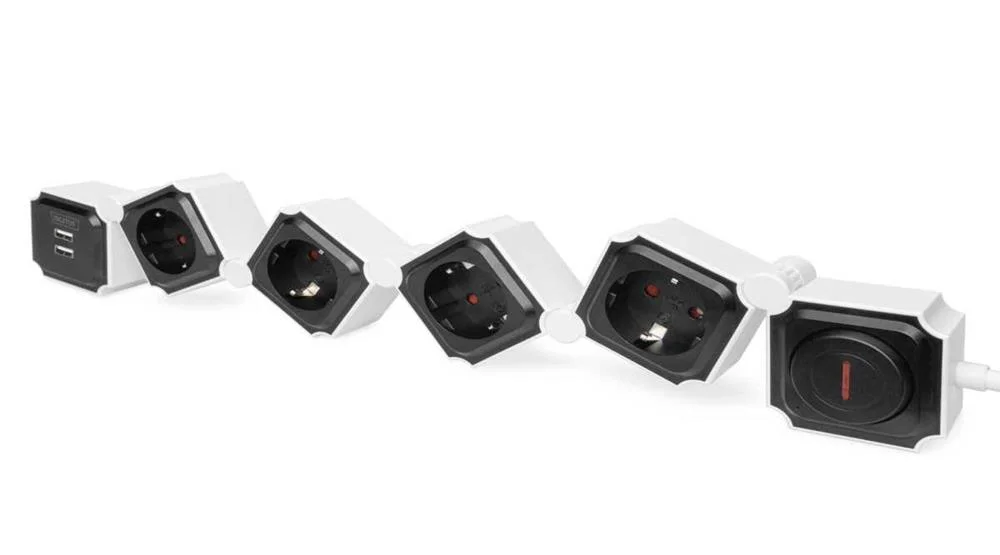 DIGITUS DA-70620 EXTENS&Atilde;O EL&Eacute;TRICA 1,6 M 4 TOMADA.