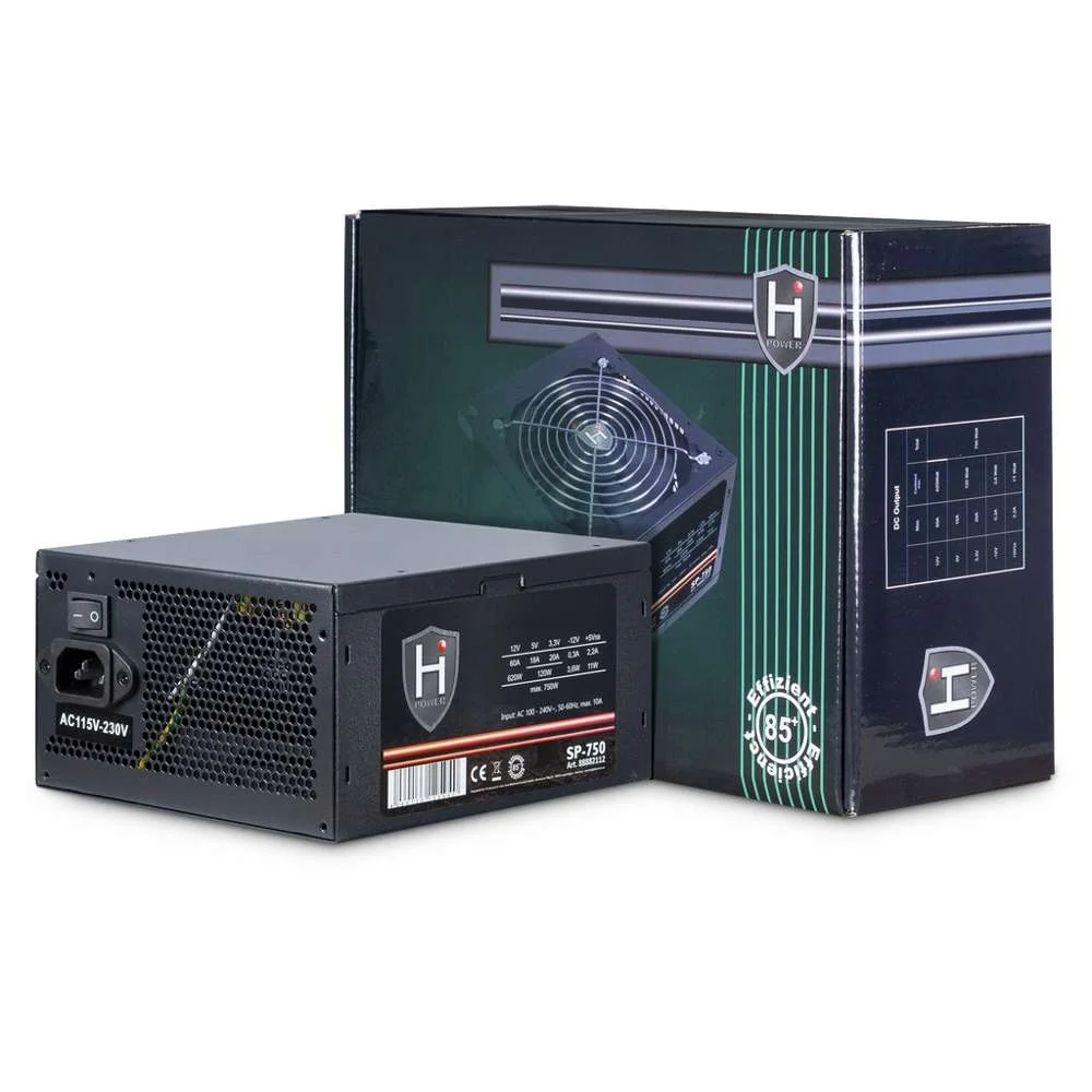 Inter-Tech Netzteil 750w Hipower Sp-750 1x 140mm L&uuml;fter Retail