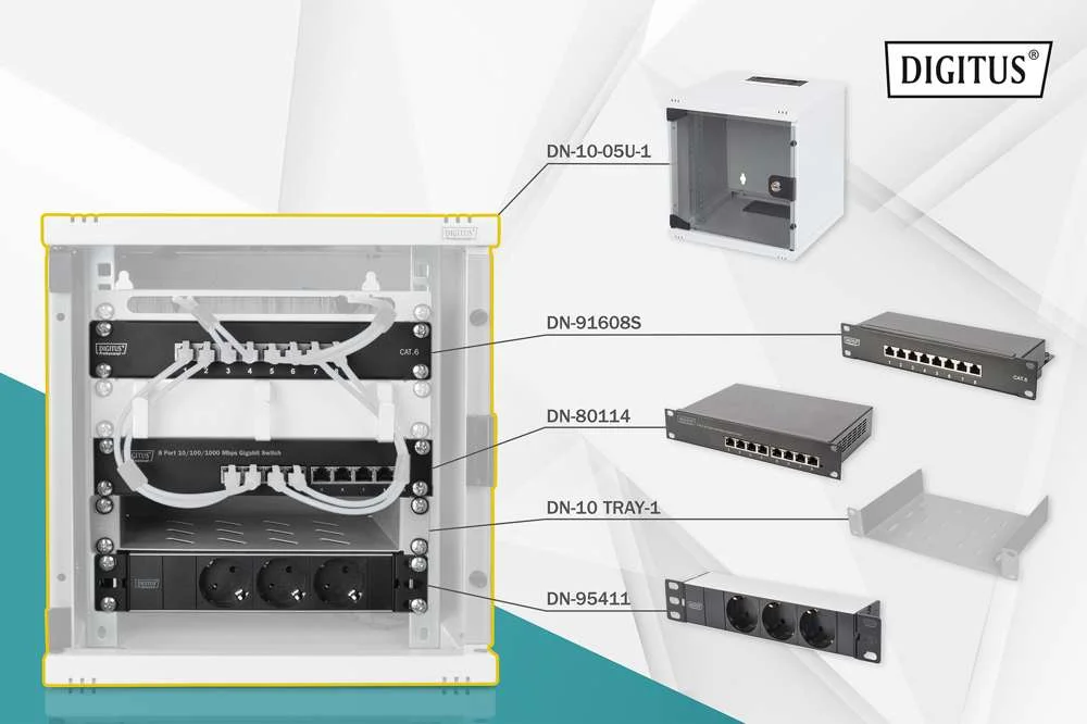 DIGITUS DN-10-SET-1 ARM&Aacute;RIO RACK RACK DE PENDURAR.