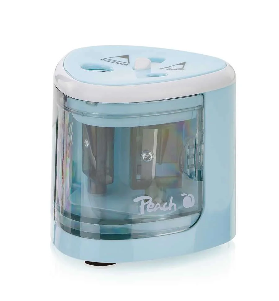 Peach Po102 Afiador de L&aacute;pis El&eacute;trico Azul, Branco