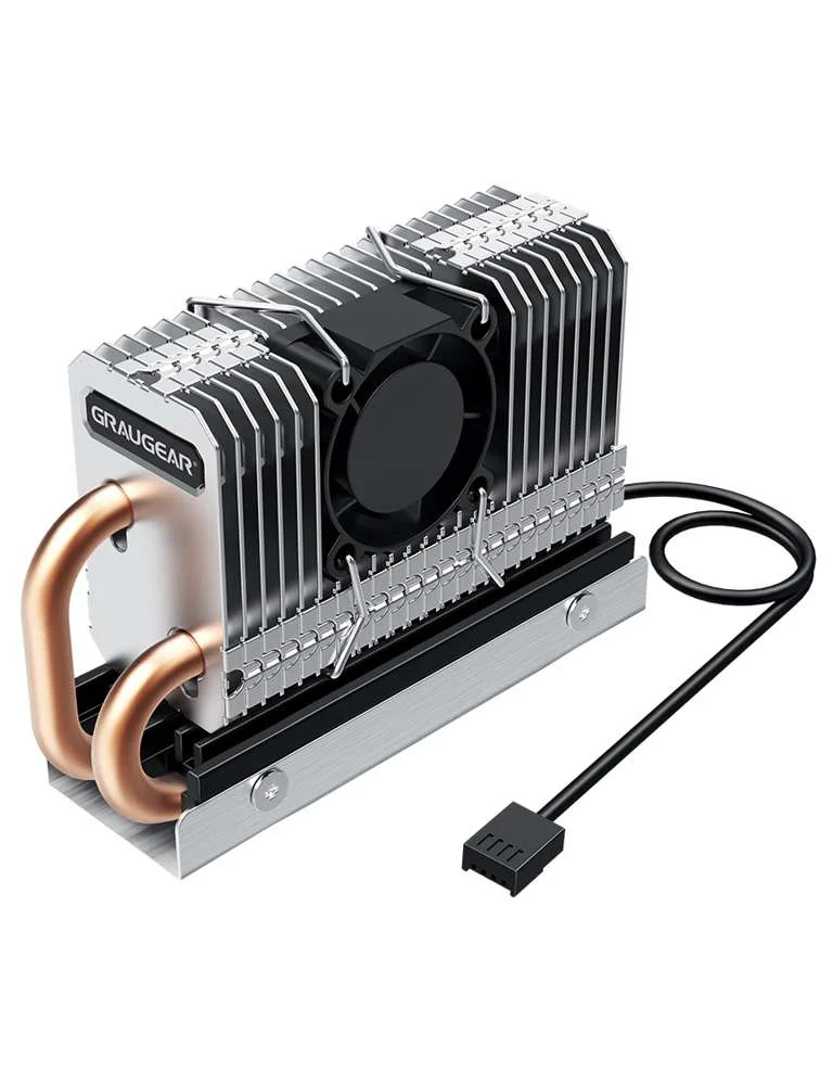 Graugear K&uuml;hlk&ouml;rper SSD M.2 2280 Mit Pwm L&uuml;fter Retail