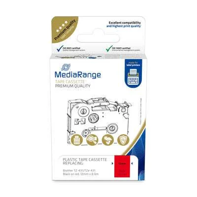 MEDIARANGE MRBTZ431 ETIQUETADORA PRETO SOBRE VERM.