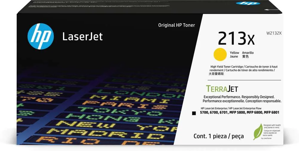 Hp Toner Laserjet Original 213x Amarelo de Elevad.
