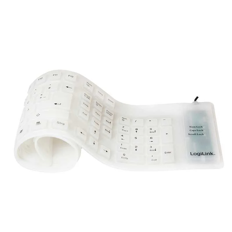 LOGILINK ID0018A TECLADO USB QWERTZ ALEM&Atilde;O BRANCO