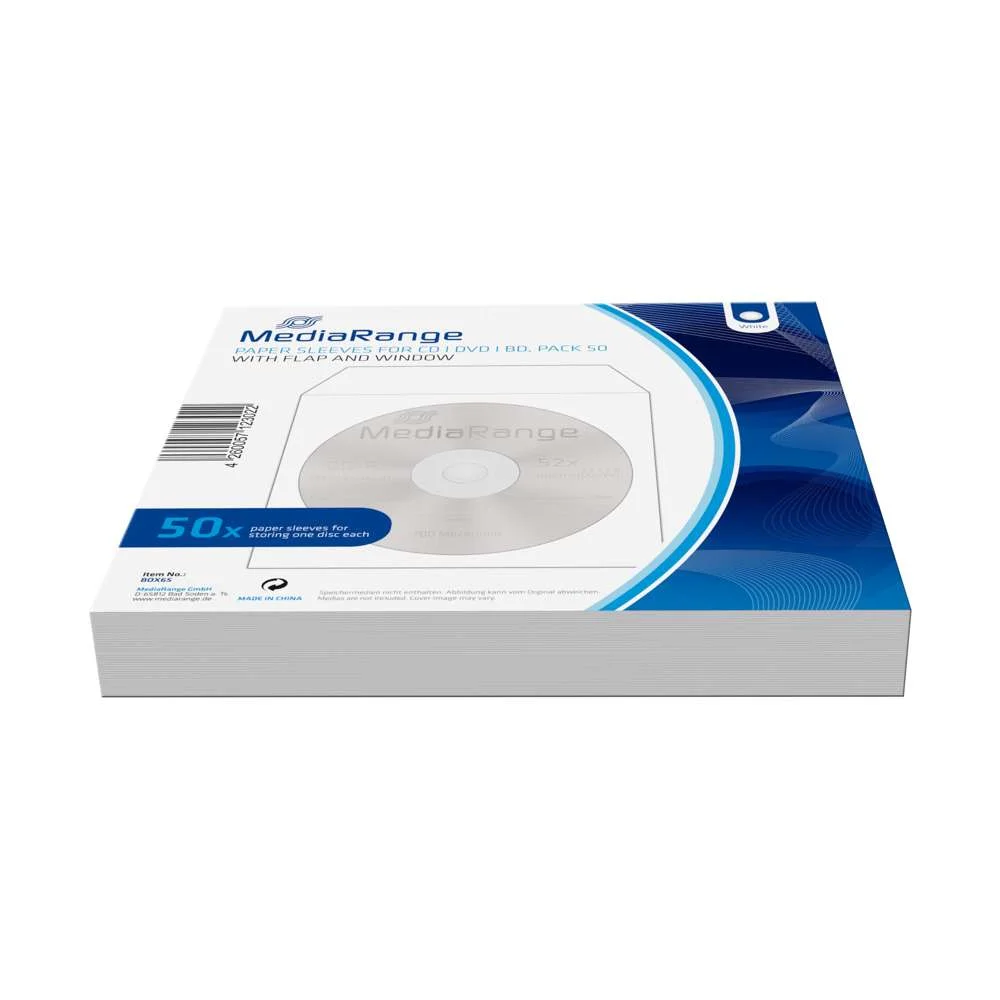 Mediarange Cd H&uuml;llen 50pcs Papier Flagwindow Retail