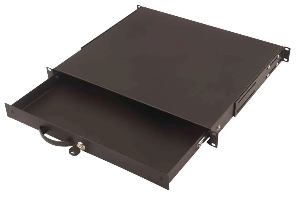 Digitus Schublade 1he 483mm       Schwarz Abschlie&szlig;bar