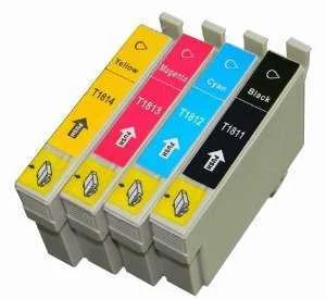 Conjunto 4 Tinteiros Epson 18 Xl Compat&iacute;veis (T1815)