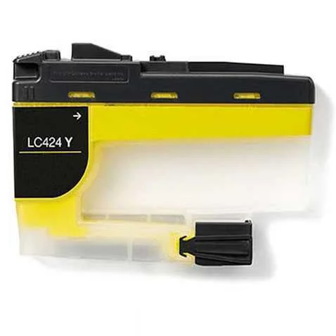 Tinteiro Brother Compat&iacute;vel LC424 XL Amarelo