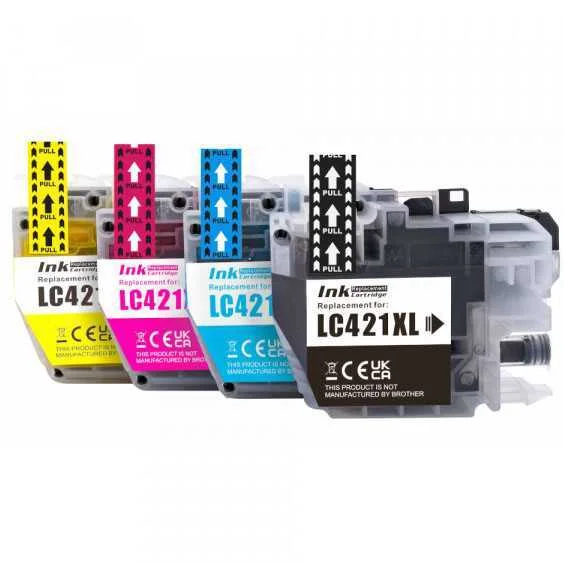 Conjunto 4 Tinteiros Compat&iacute;veis Brother Lc421 Xl