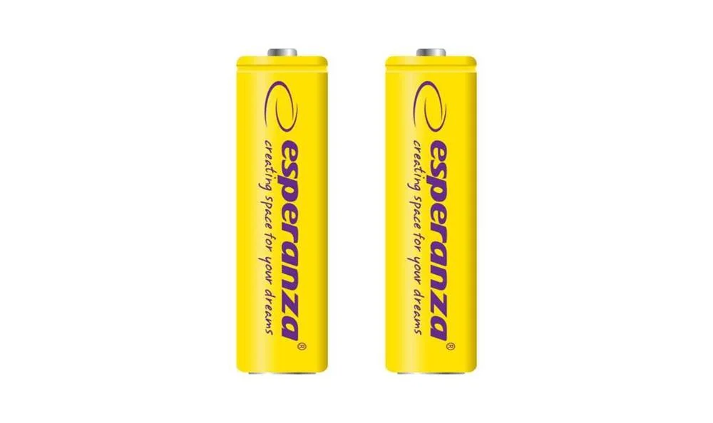 Esperanza Rechargeable Batteries Ni-Mh AAA 1000mah 2pcs. Yellow