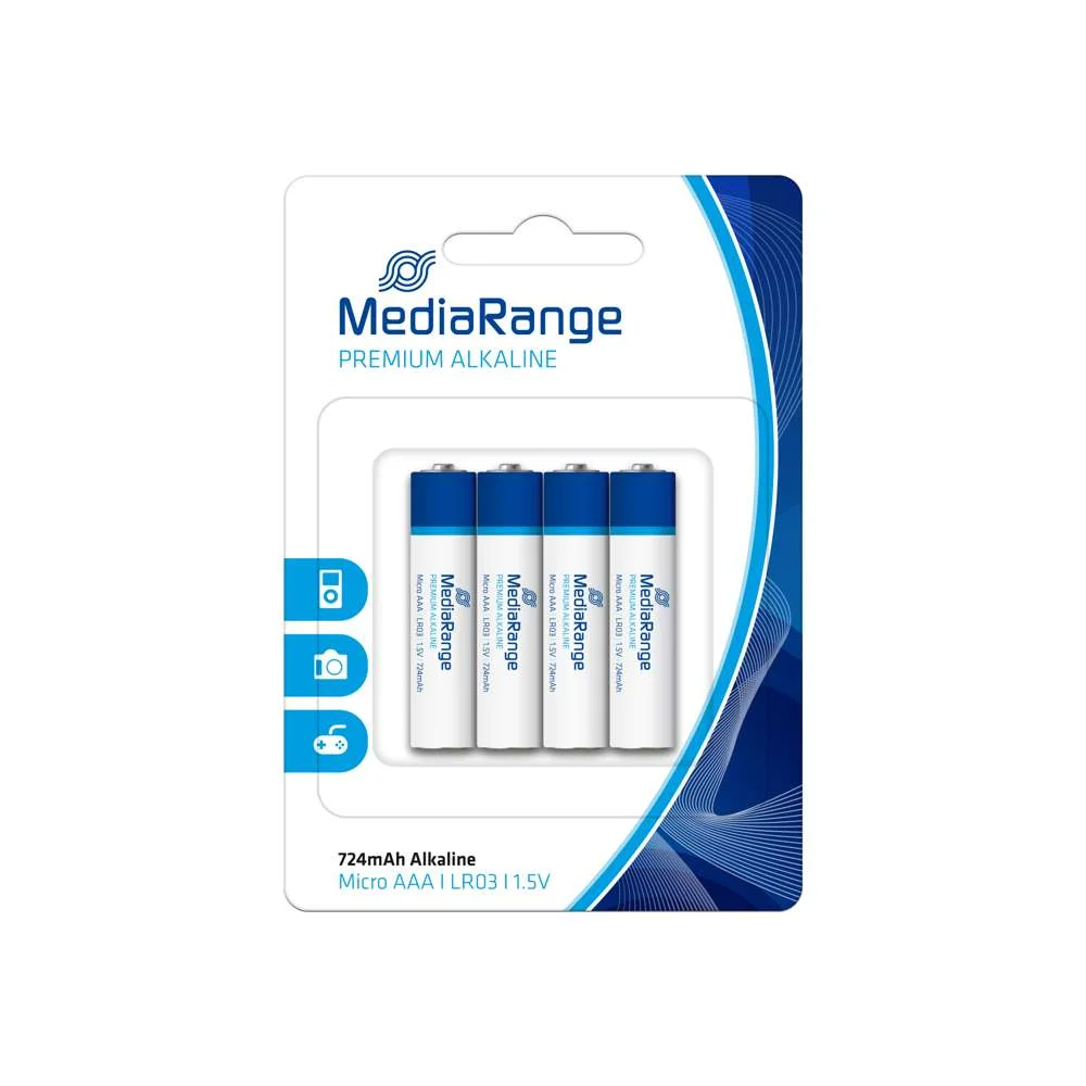 Mediarange Batterie Premium Alkaline Aaa/Lr03 1,5v  4stk.
