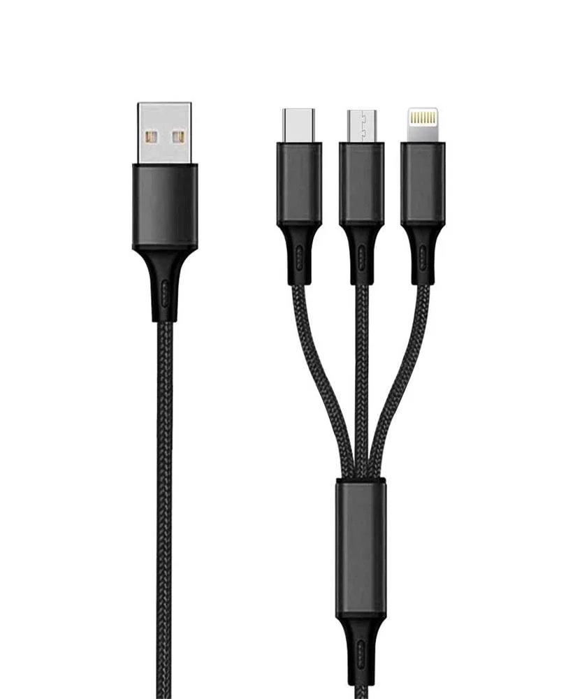 2go 3in1 Usb Ladekabel Micro-Usb,Apple,Typec Nylon 3m Sw
