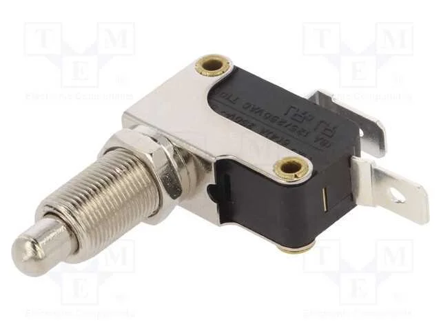 Microinterruptor Snap Action, com N&uacute;cleo, Spst, 16a/250vac