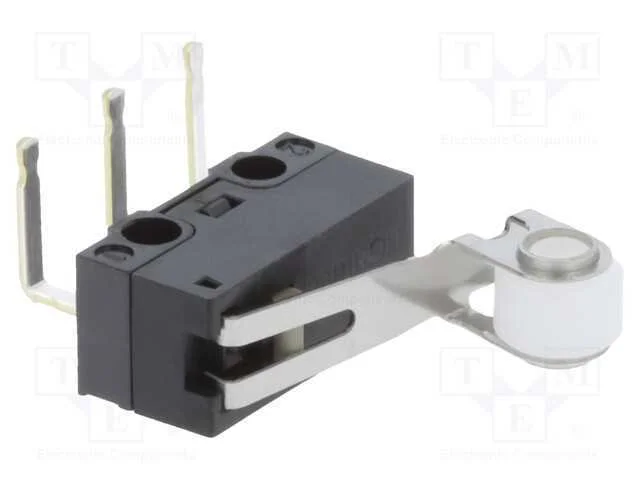 Microinterruptor Snap Action, com Alavanca (Com Rolo), Spdt