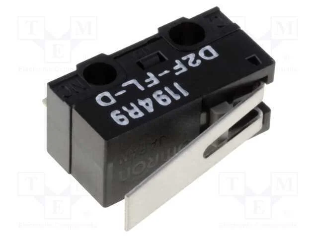 Microinterruptor Snap Action, com Alavanca, Spdt, 1a/125vac