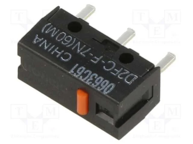 Microinterruptor SNAP ACTION, sem alavanca, SPST-.