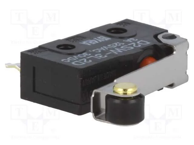 Microinterruptor Snap Action, com Alavanca (Com Rolo), Spdt