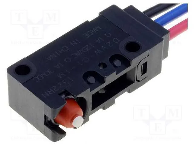 Microinterruptor Snap Action, Sem Alavanca, Spdt, 0,1a/125vac