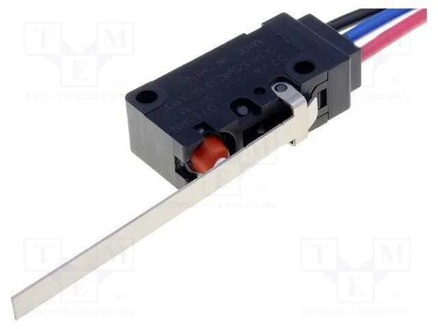 Microinterruptor Snap Action, com Alavanca, Spdt, 0,1a/125vac