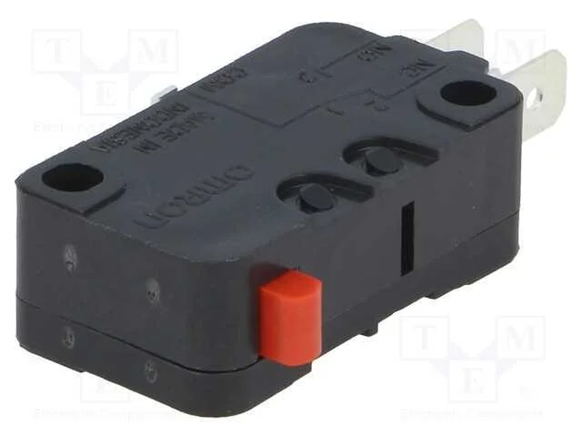 Microinterruptor Snap Action, Sem Alavanca, Spdt, 16a/250vac