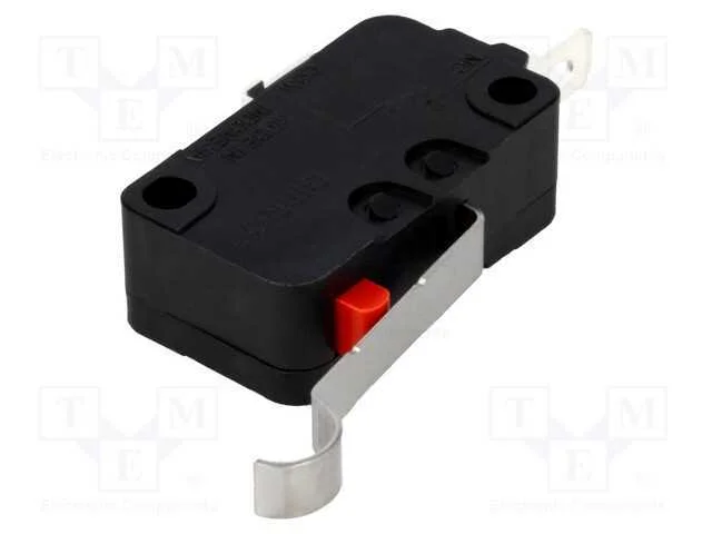 Microinterruptor Snap Action, com Alavanca Que Simula Um Rolo